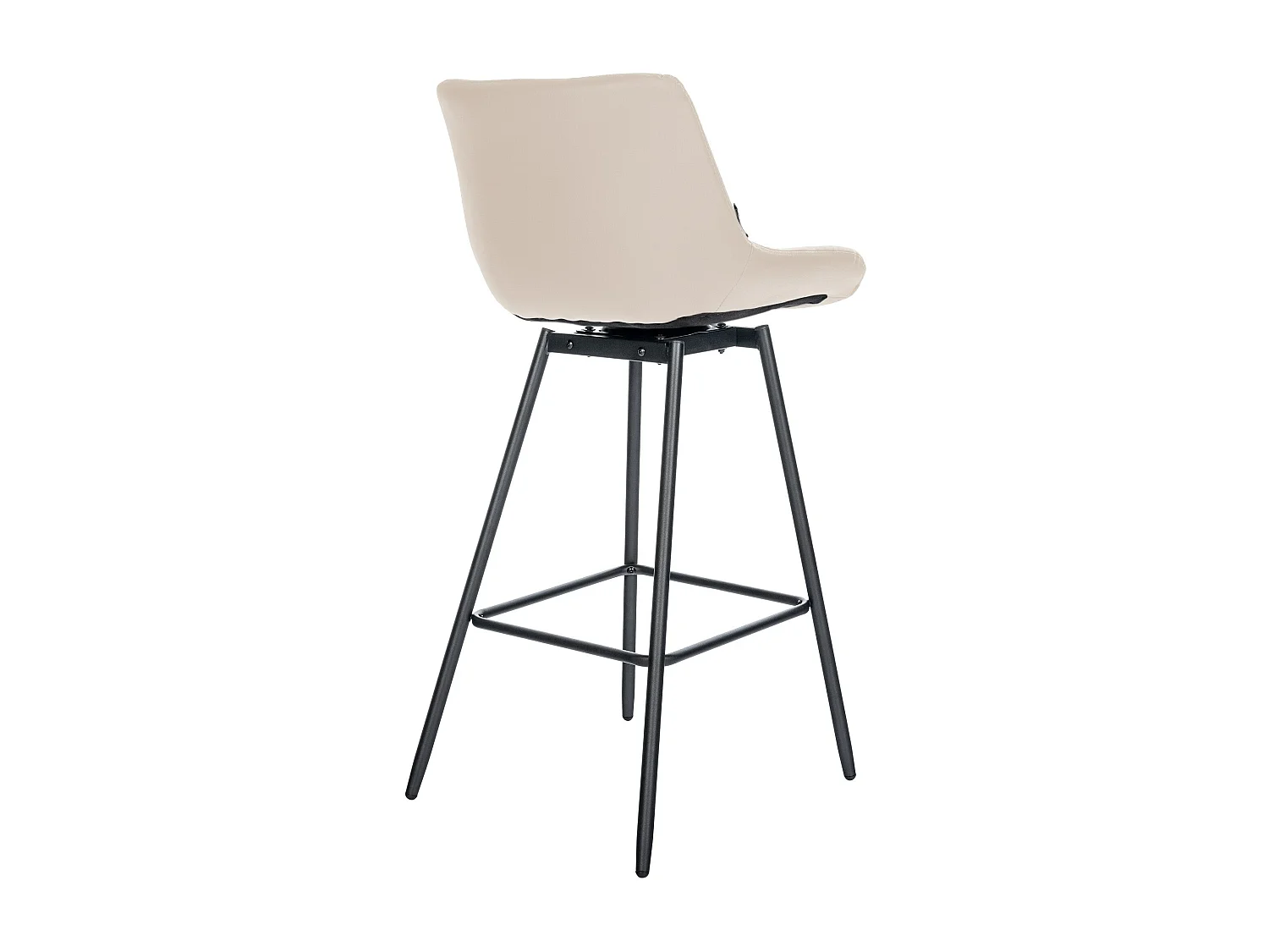 Tabouret de bar - Similicuir - Crème - Weston