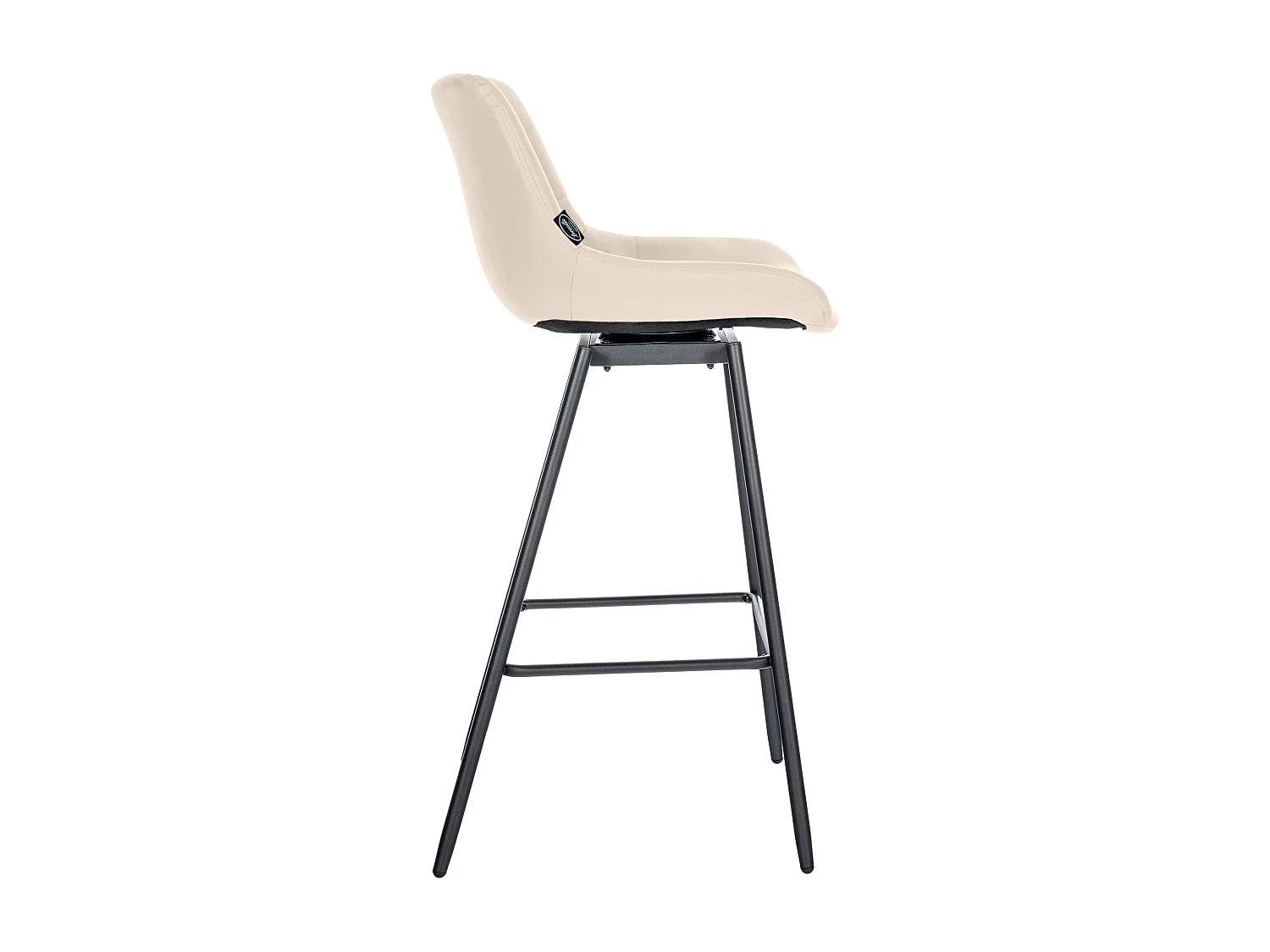 Tabouret de bar - Similicuir - Crème - Weston