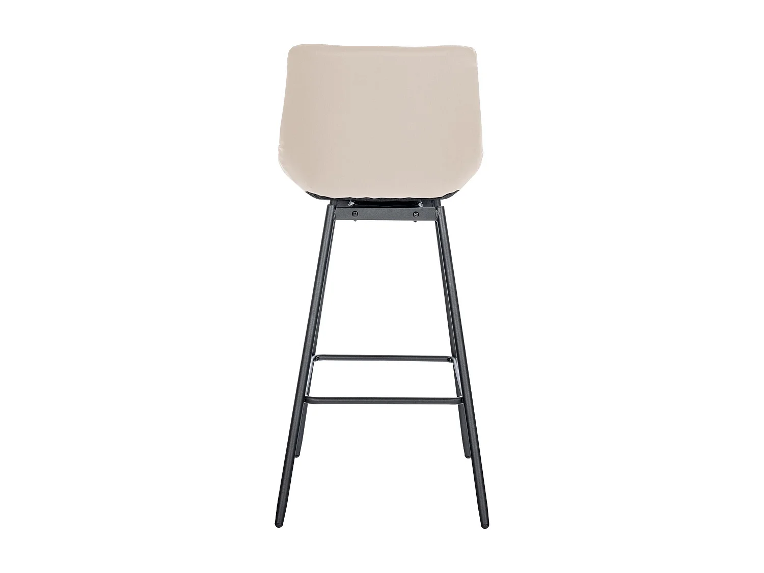 Tabouret de bar - Similicuir - Crème - Weston
