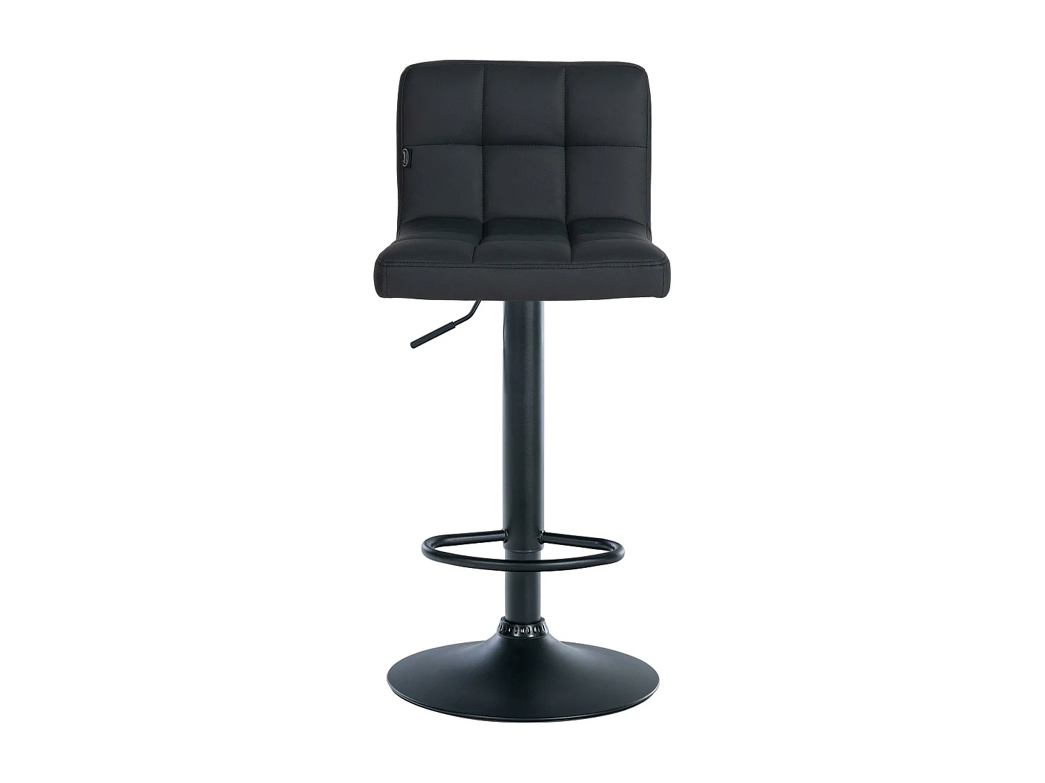 Tabouret de bar - Similicuir & Noir - Noir - Feni
