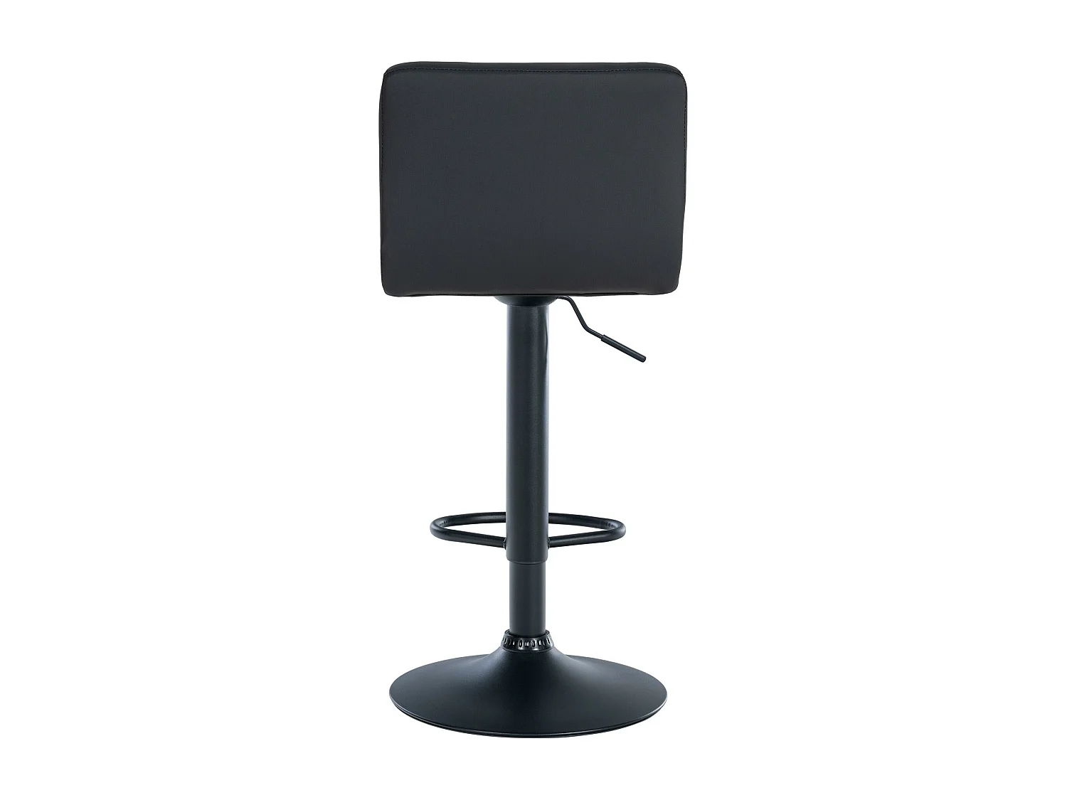 Tabouret de bar - Similicuir & Noir - Noir - Feni