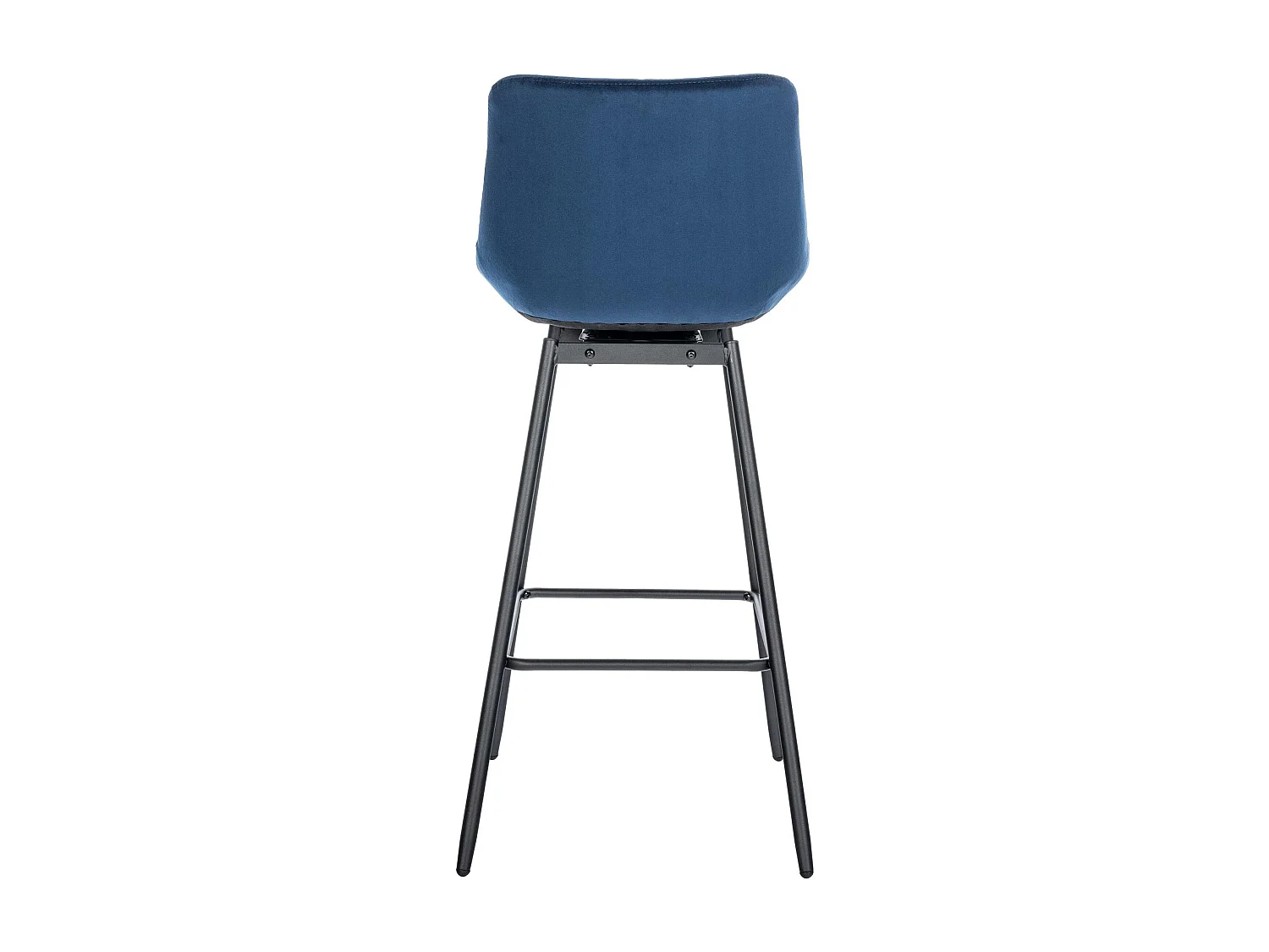 Tabouret de bar - Velours - Bleu - Weston