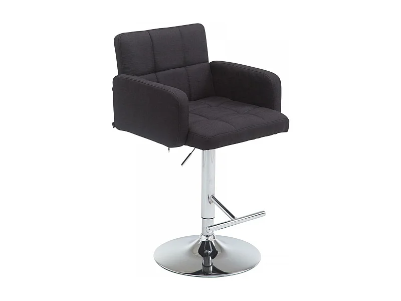 Tabouret de bar - Tissu & Métal - Noir - Los Angeles