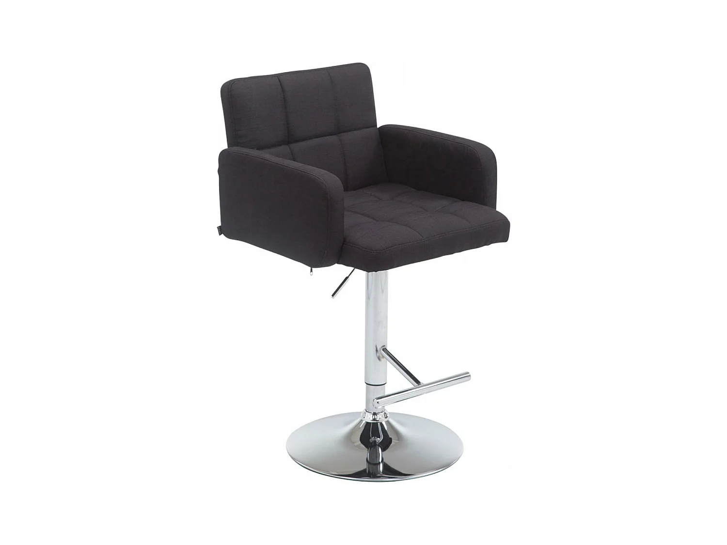 Tabouret de bar - Tissu & Métal - Noir - Los Angeles