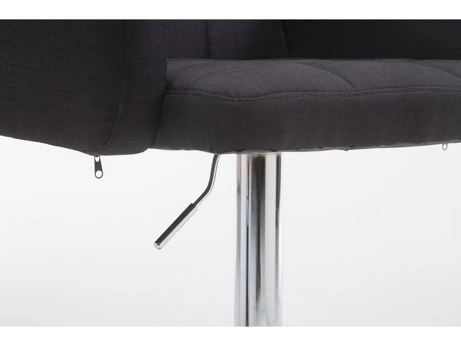 Tabouret de bar - Tissu & Métal - Noir - Los Angeles