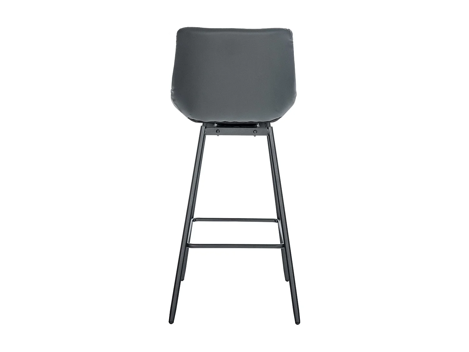 Tabouret de bar - Similicuir - Gris - Weston