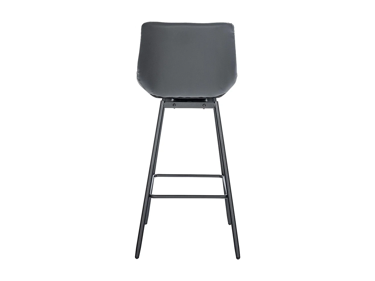 Tabouret de bar - Similicuir - Gris - Weston