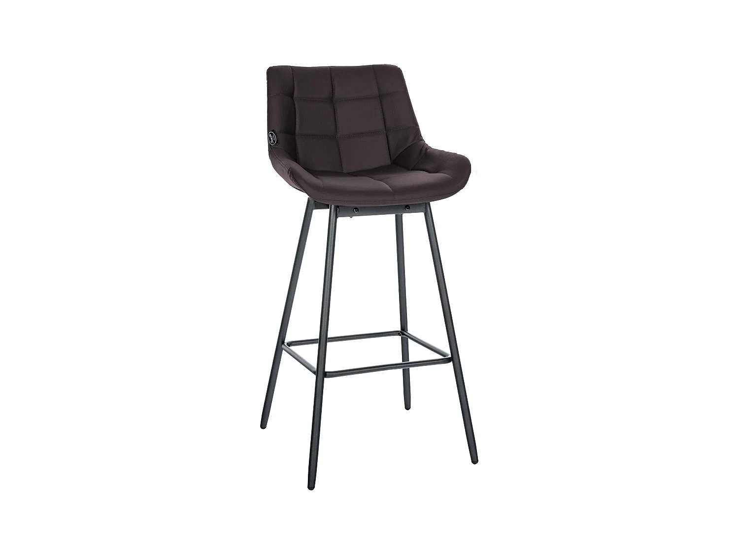 Tabouret de bar - Similicuir - Marron - Weston