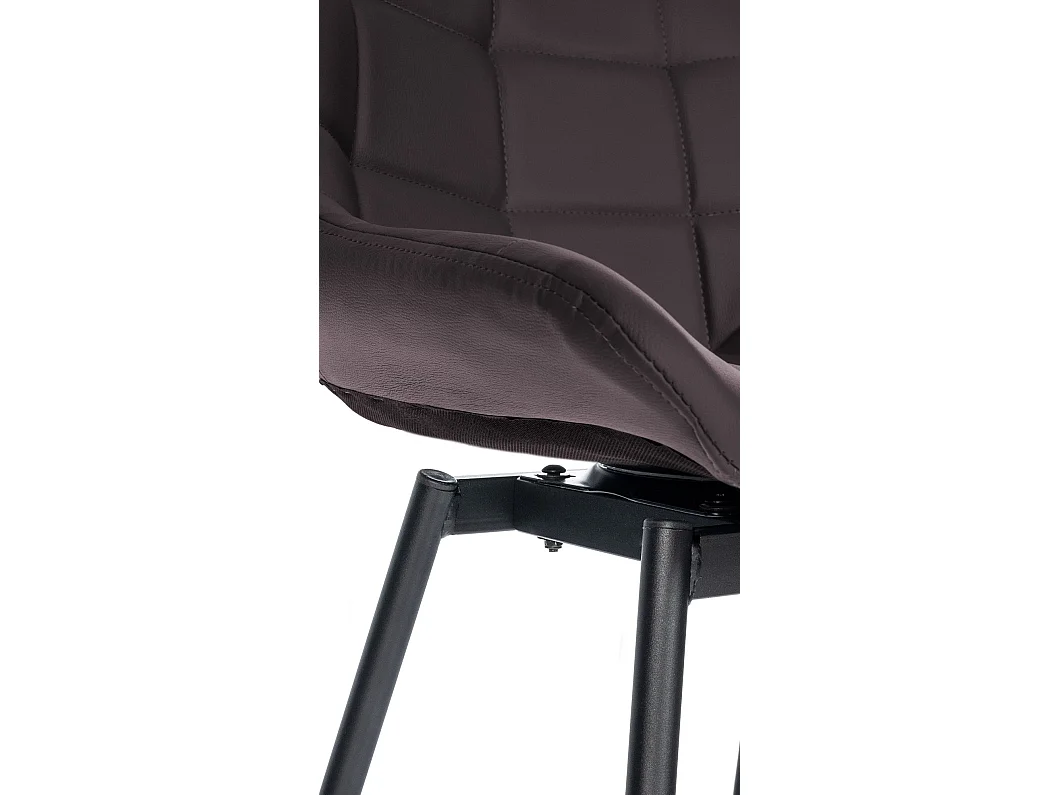 Tabouret de bar - Similicuir - Marron - Weston