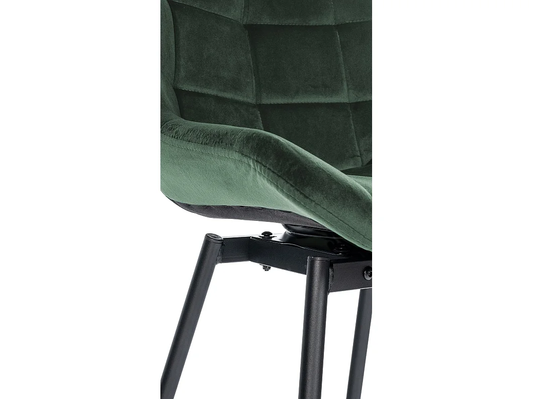 Tabouret de bar - Velours - Vert foncé - Weston