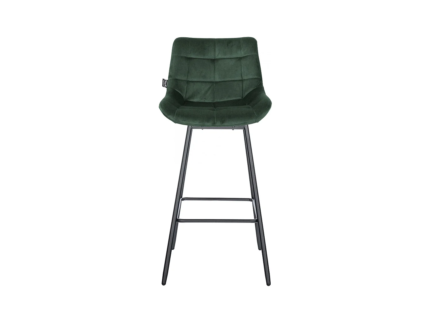 Tabouret de bar - Velours - Vert foncé - Weston