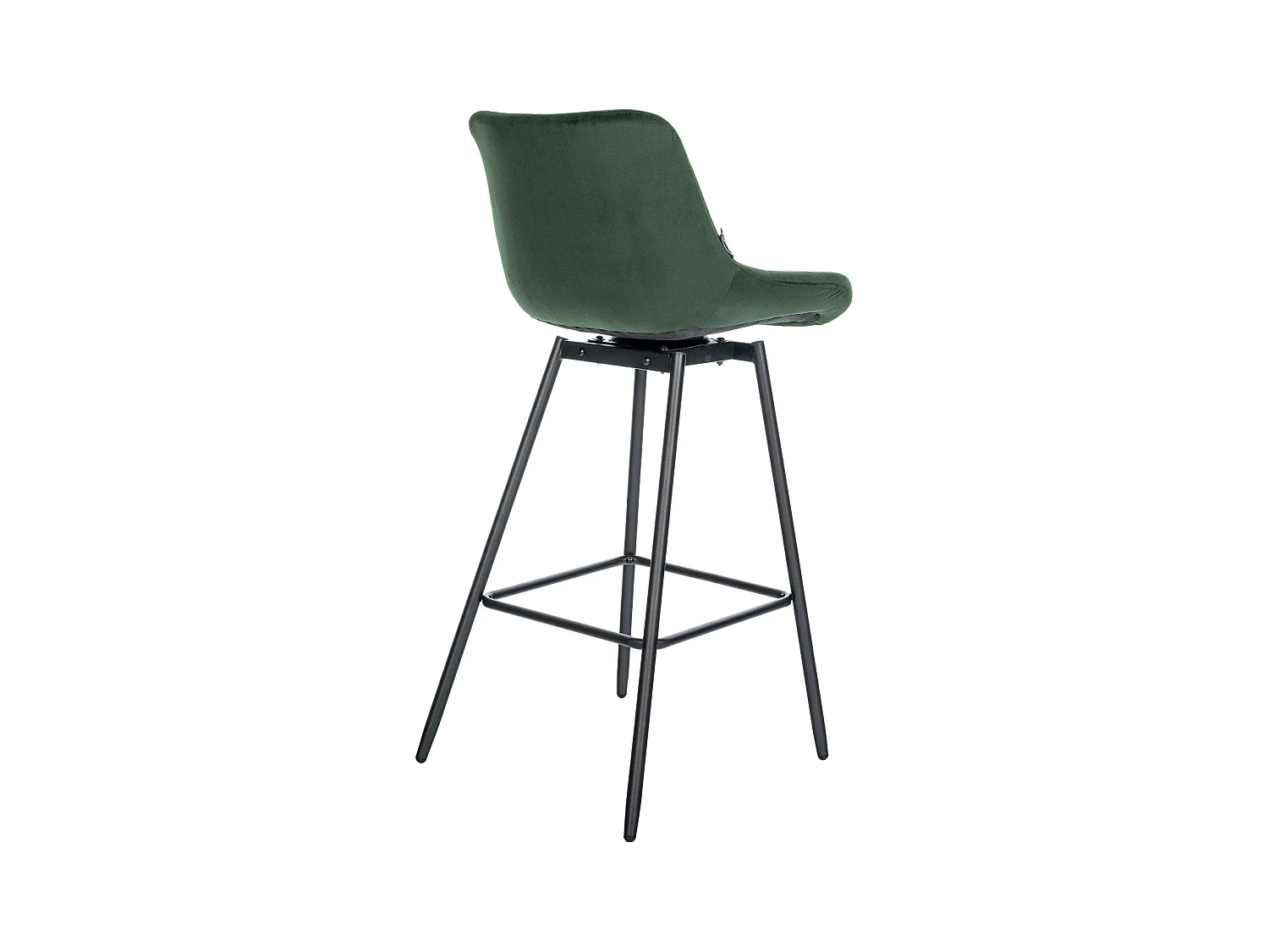 Tabouret de bar - Velours - Vert foncé - Weston