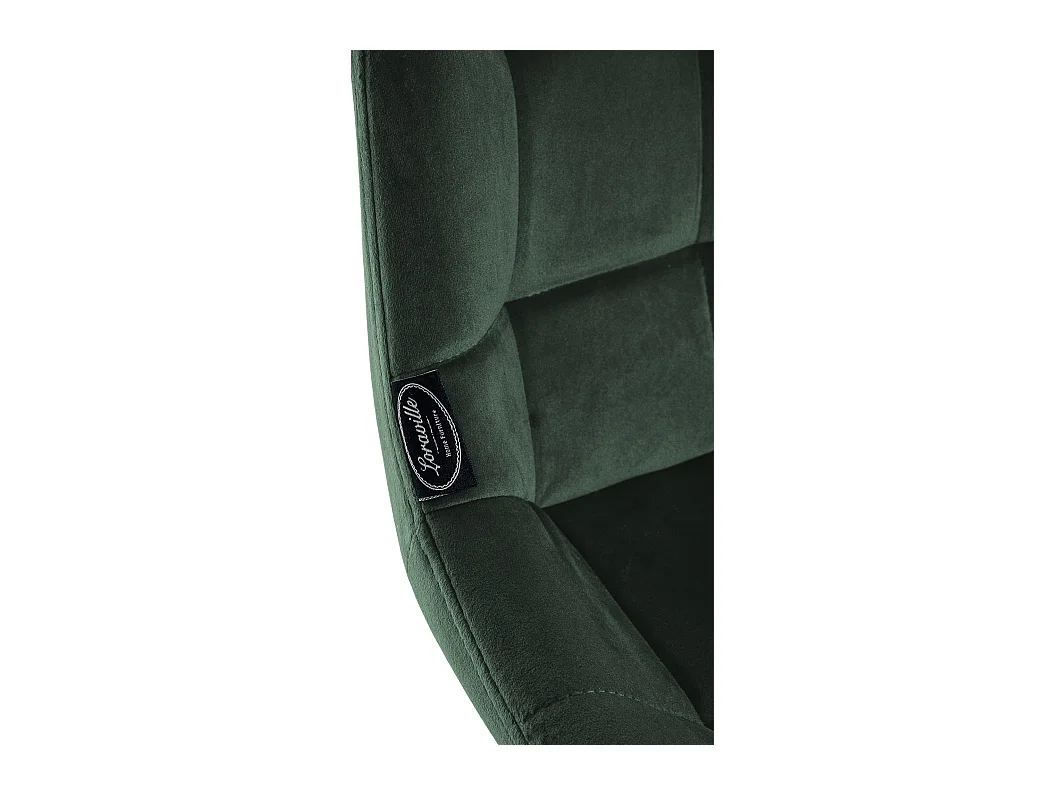 Tabouret de bar - Velours - Vert foncé - Weston