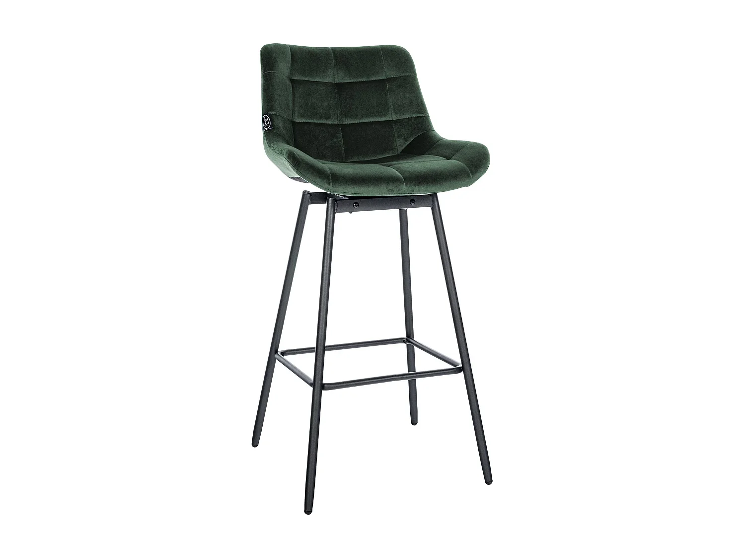 Tabouret de bar - Velours - Vert foncé - Weston