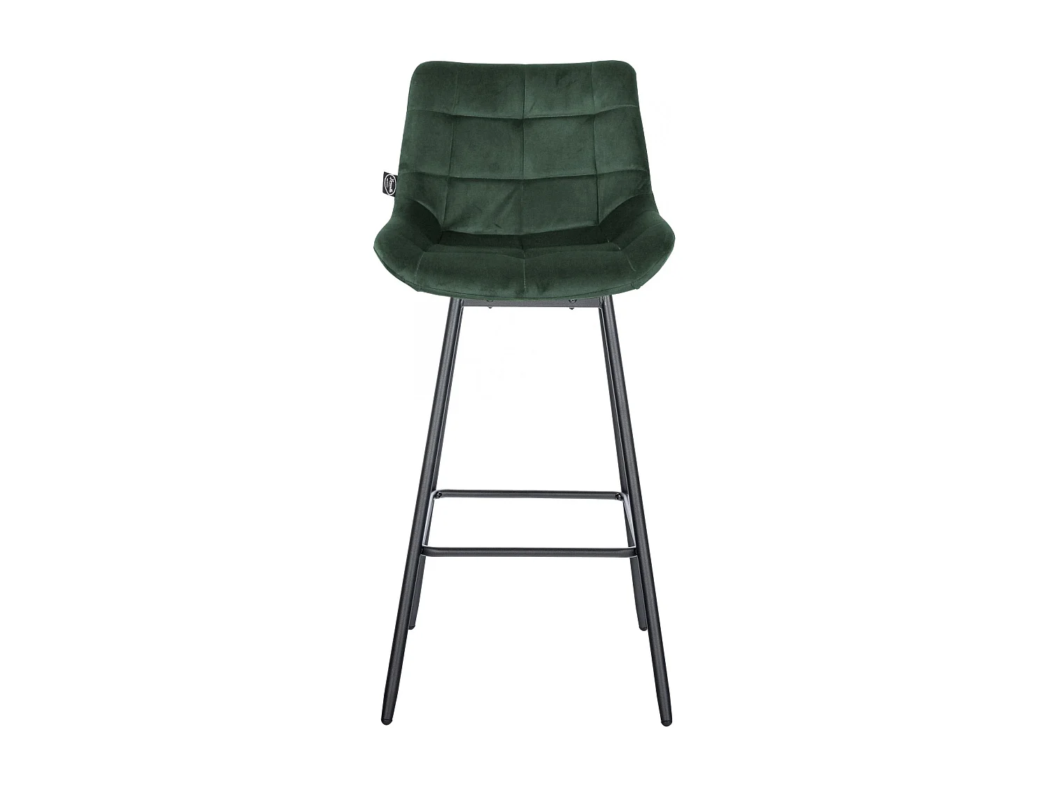 Tabouret de bar - Velours - Vert foncé - Weston