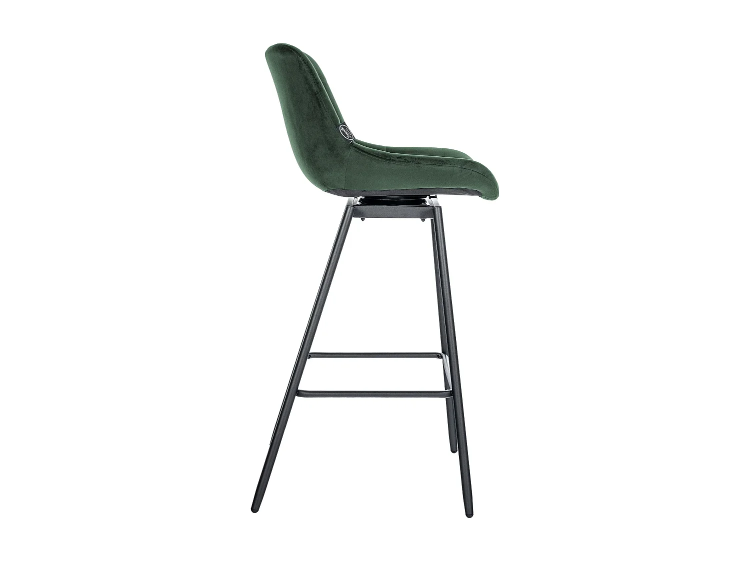 Tabouret de bar - Velours - Vert foncé - Weston