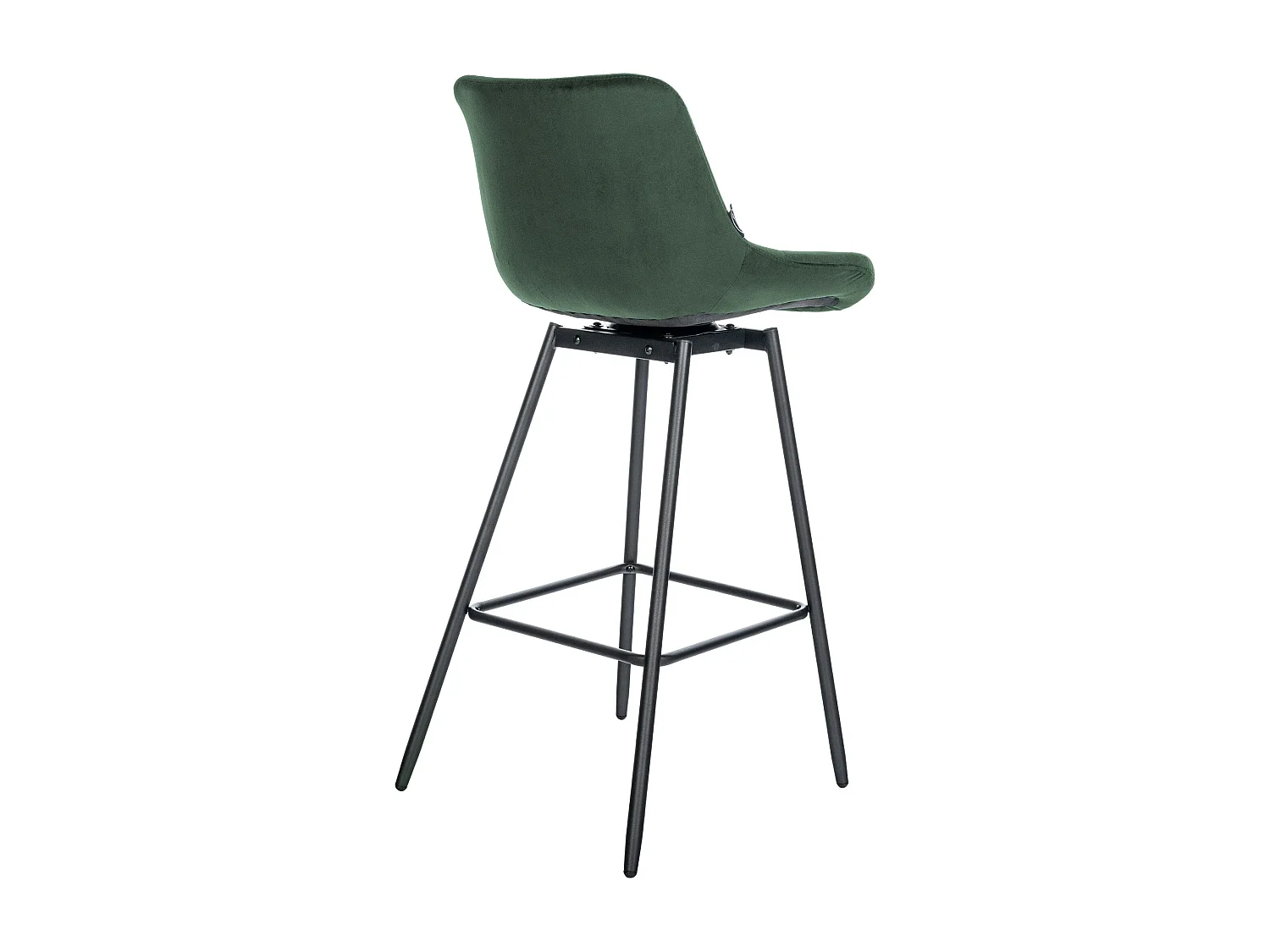 Tabouret de bar - Velours - Vert foncé - Weston