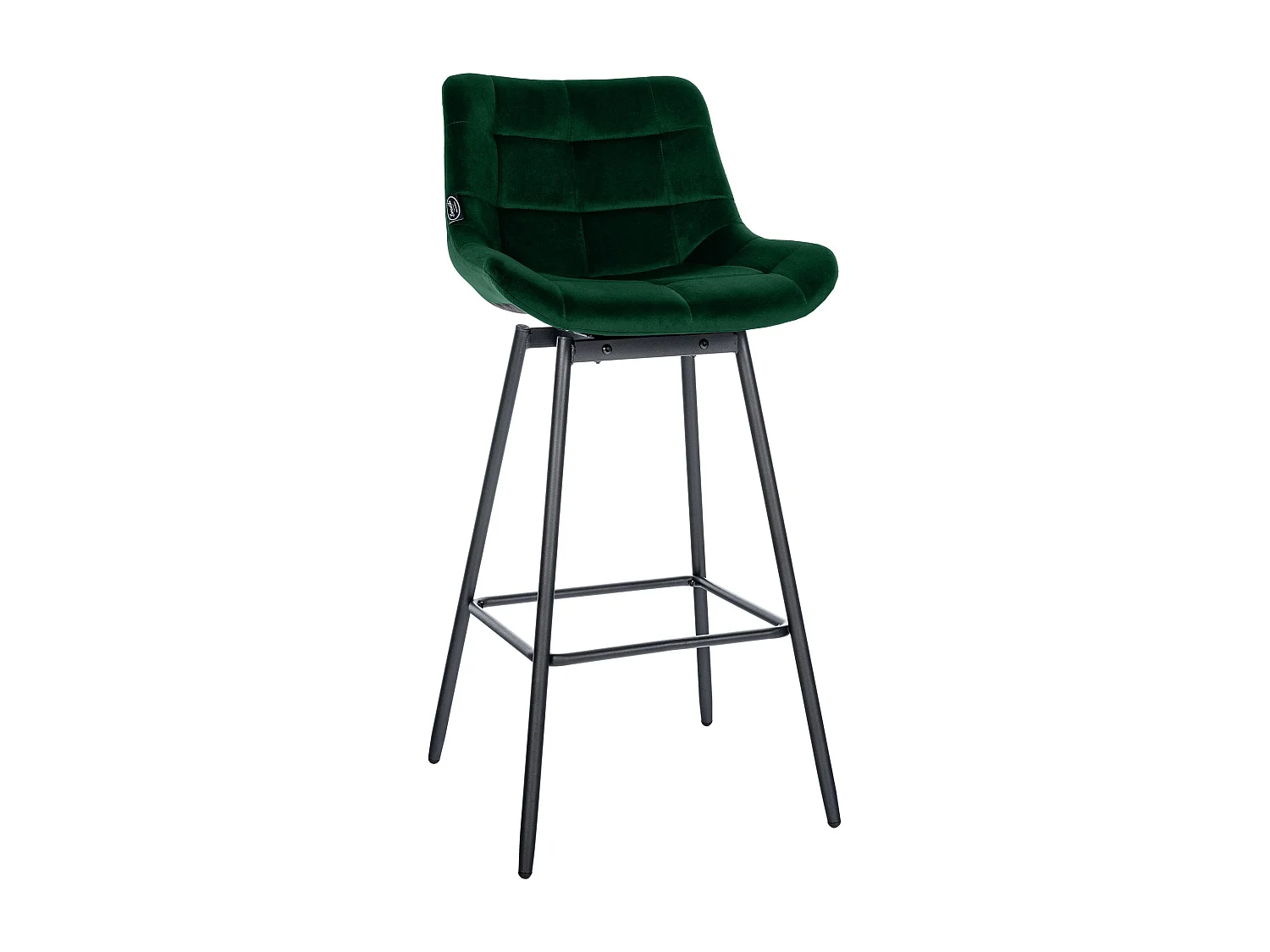 Tabouret de bar - Velours - Vert foncé - Weston