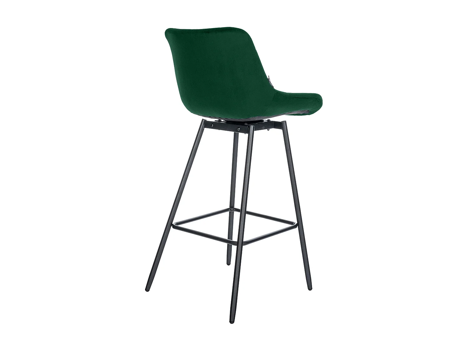 Tabouret de bar - Velours - Vert foncé - Weston