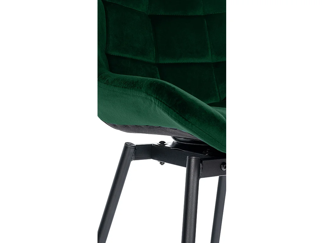 Tabouret de bar - Velours - Vert foncé - Weston