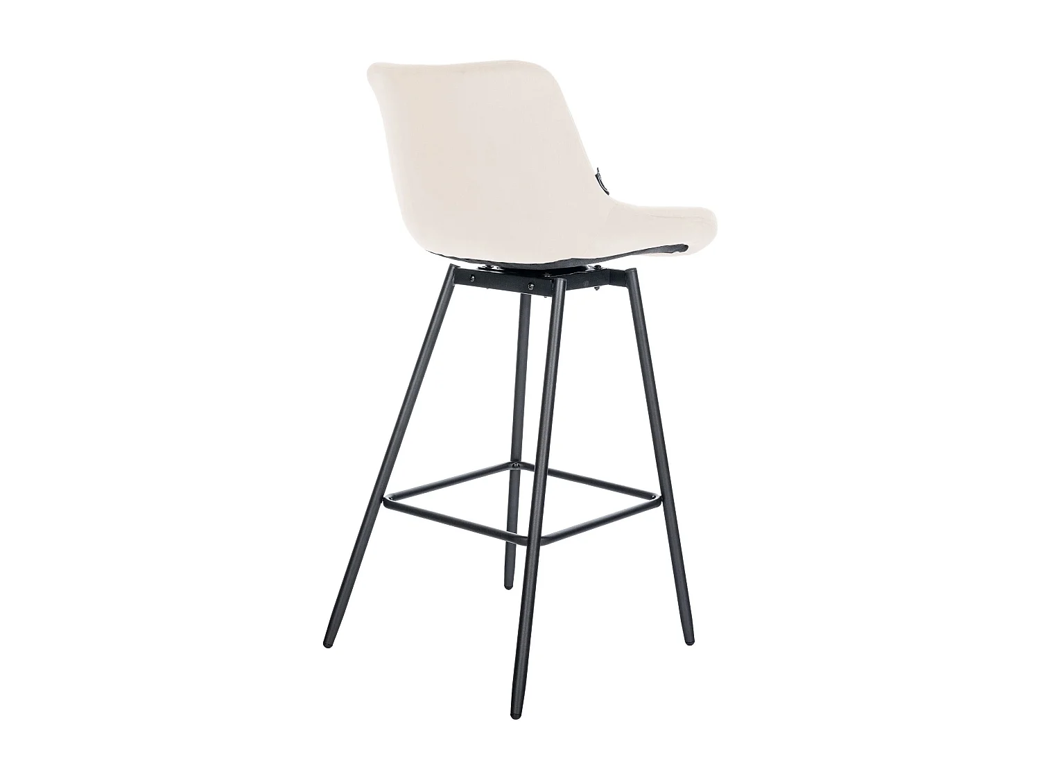 Barkruk - Fluweel - creme - Weston