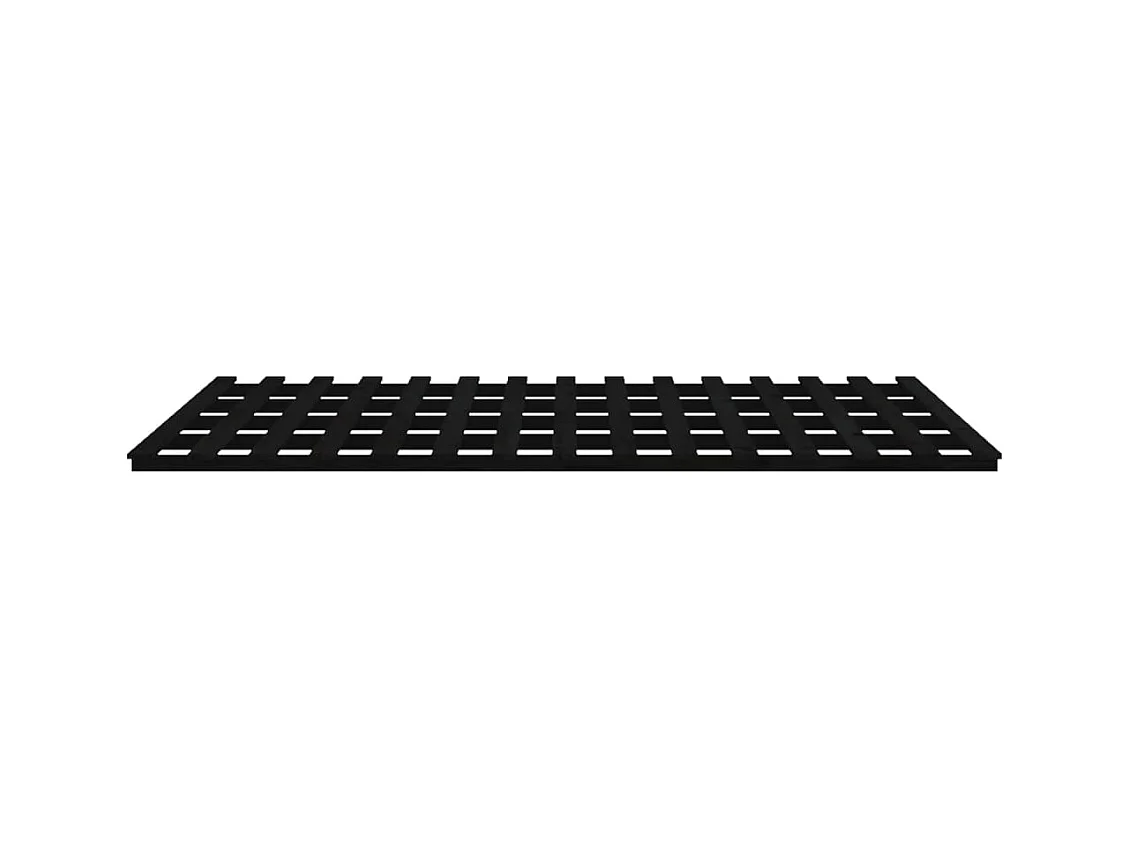 Bedframe massief grenenhout zwart 160x200 cm