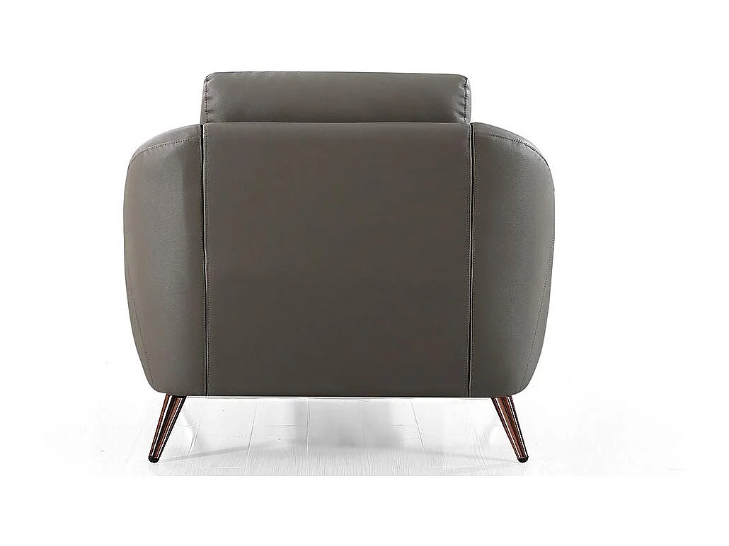 Fauteuil cuir Design SIANNA Marron
