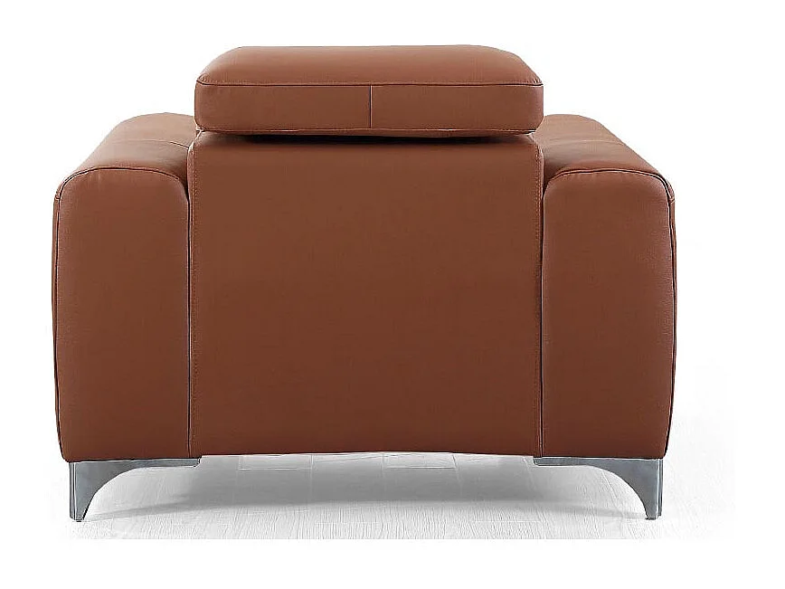Fauteuil cuir Design ZAARA - Cognac