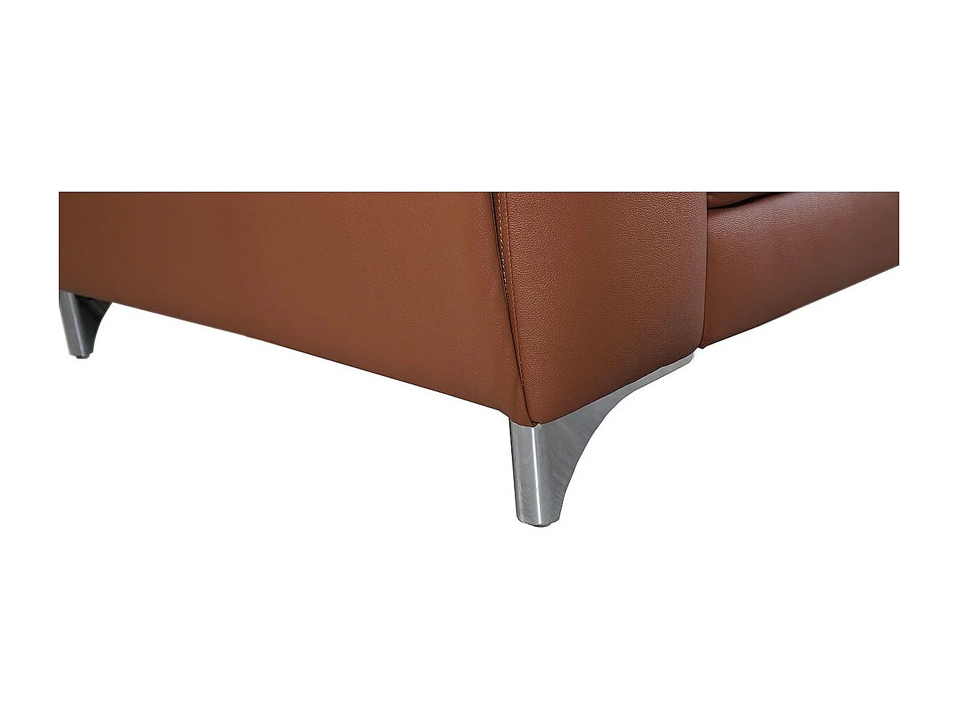 Fauteuil cuir Design ZAARA - Cognac