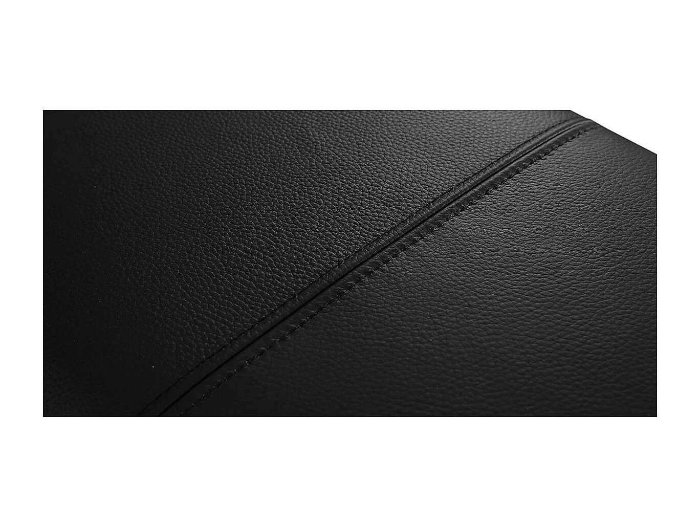 Canapé 2 places Cuir  avec dossier avance-recul IRIS Noir - Angle Droit