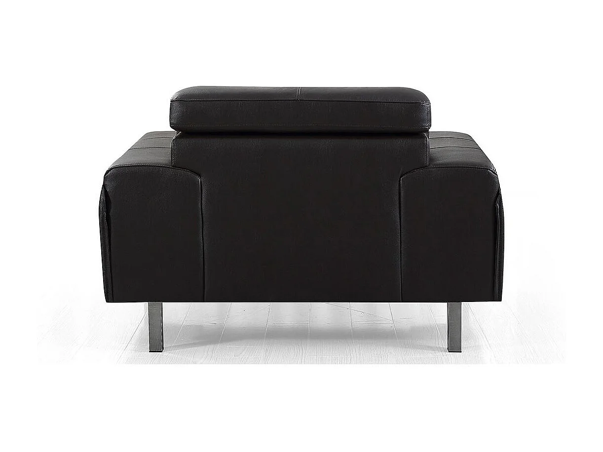 Fauteuil cuir Design GARLIK Marron