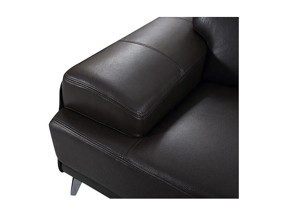 Fauteuil cuir Design GARLIK Marron