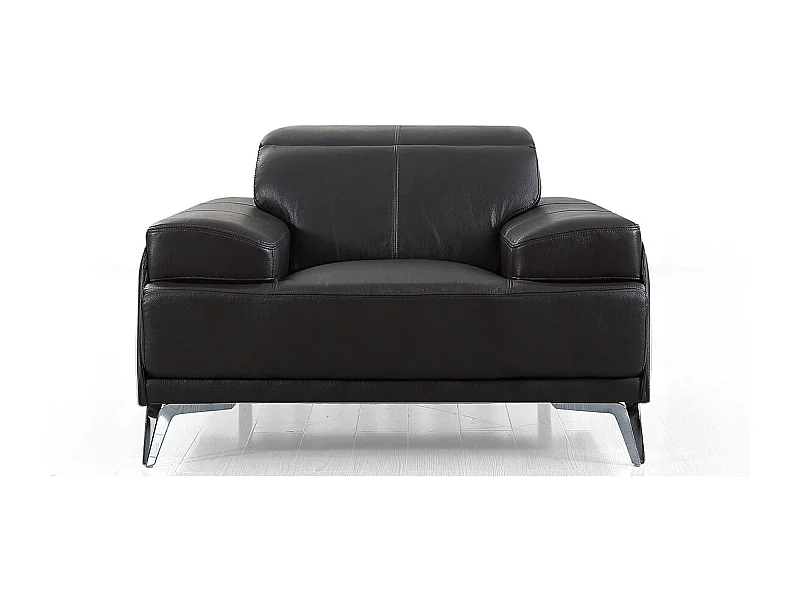 Fauteuil cuir Design GARLIK Marron