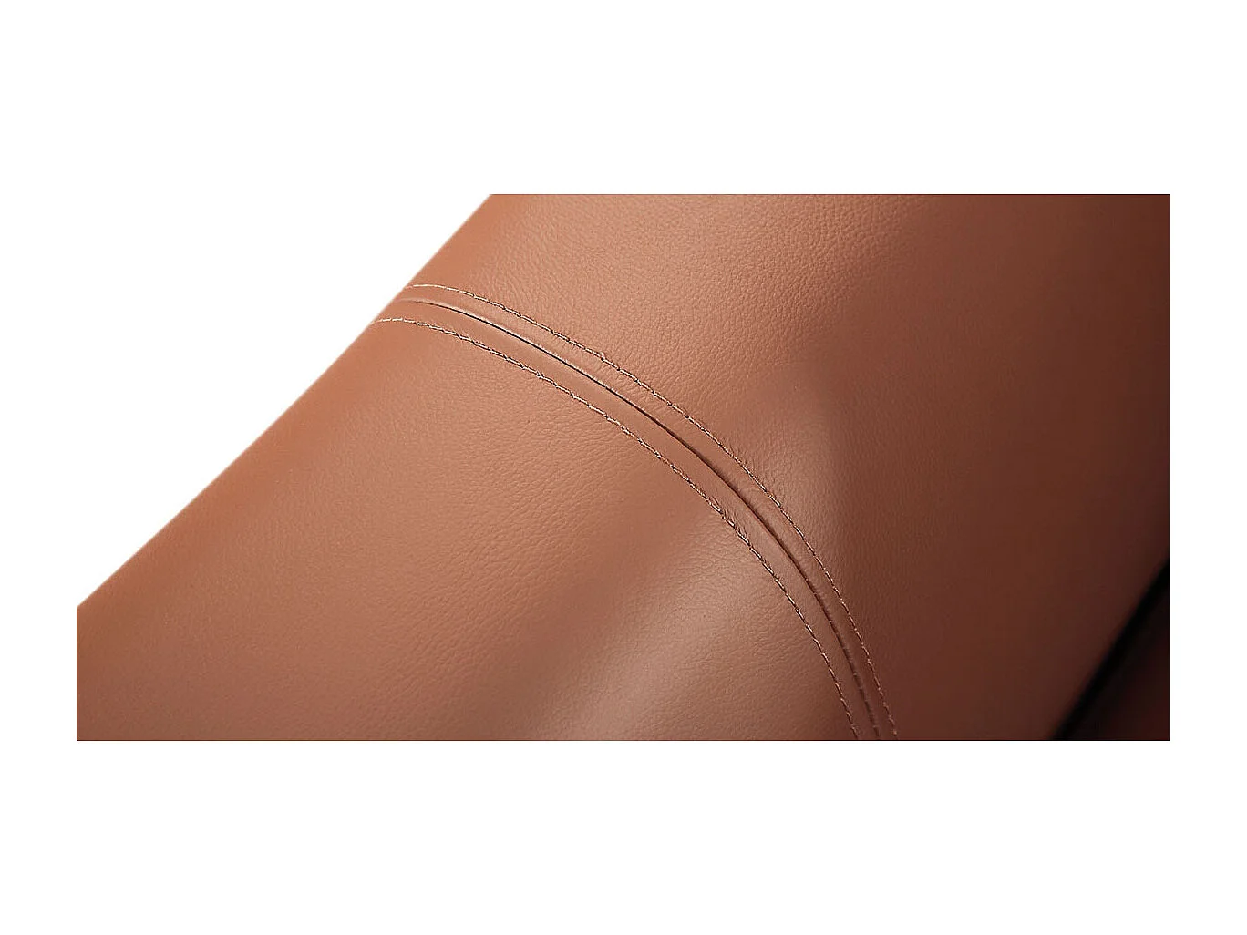 Fauteuil cuir Design SIANNA Cognac