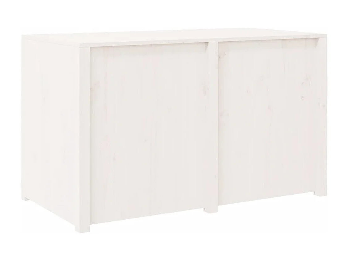 Armoire de cuisine d'extérieur blanc bois de pin massif