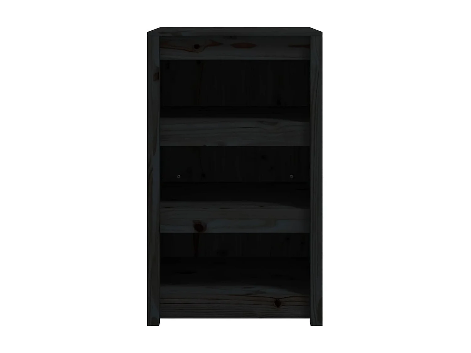 Armoire de cuisine d'extérieur noir 55x55x92 bois pin massif