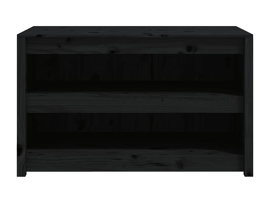 Armoire de cuisine d'extérieur noir 106x55x64 bois pin massif