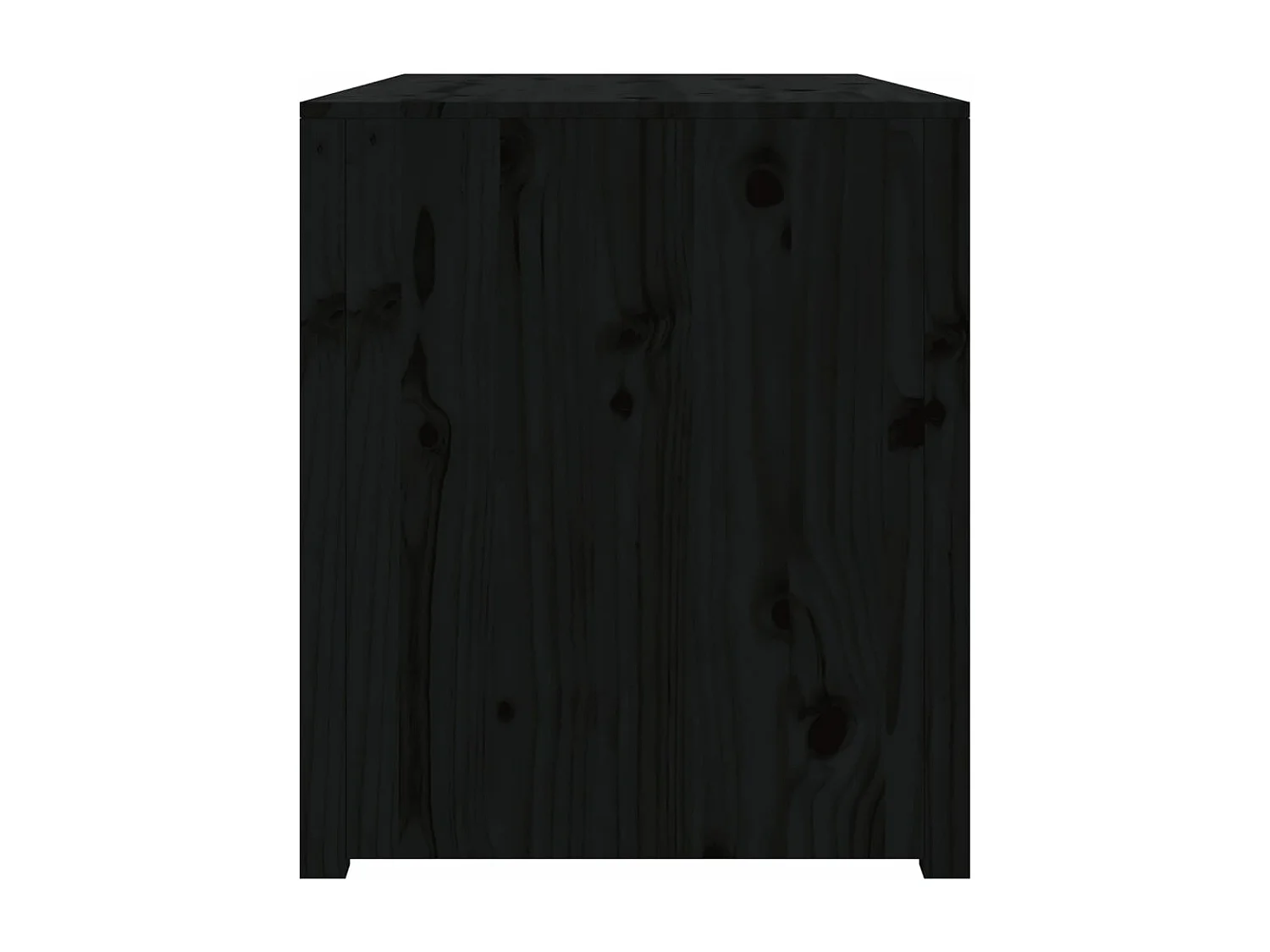 Armoire de cuisine d'extérieur noir 106x55x64 bois pin massif