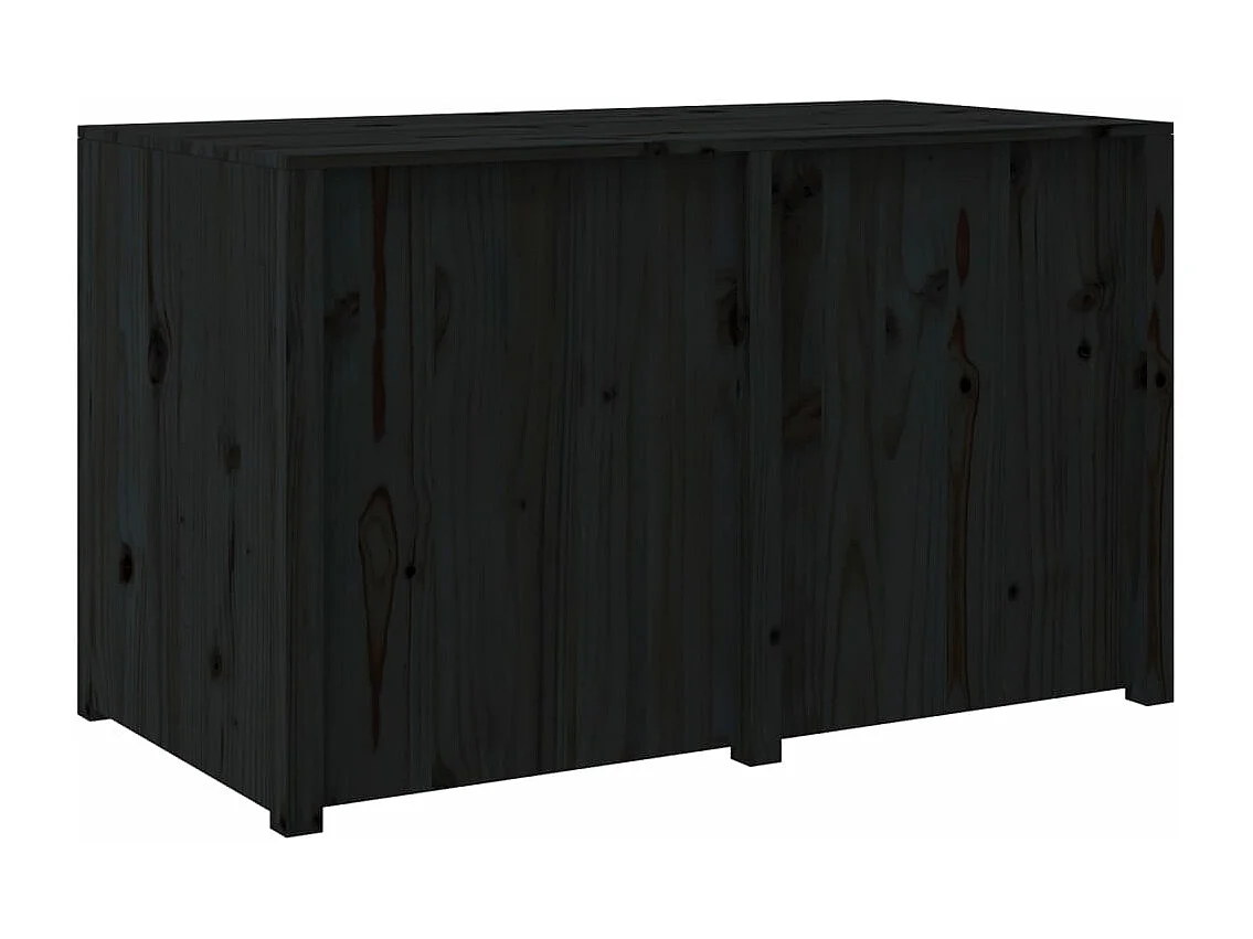 Armoire de cuisine d'extérieur noir 106x55x64 bois pin massif
