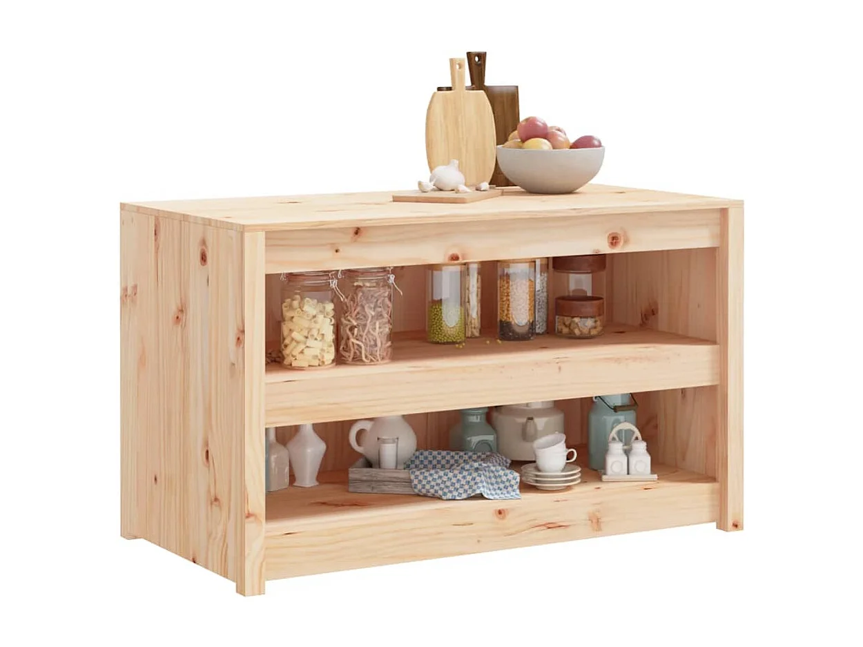 Armoire de cuisine d'extérieur 106x55x64 bois de pin massif