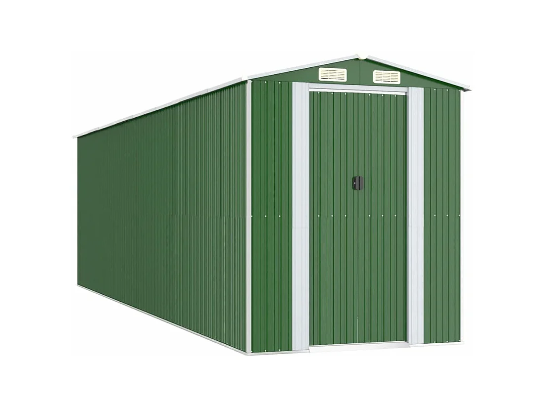 Abri de jardin Vert 192x689x223 Acier galvanisé