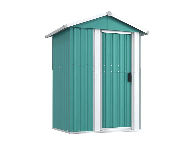 Abri de jardin Vert 126x97,5x177 Acier galvanisé