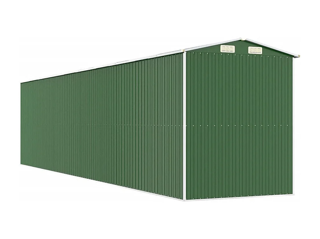 Abri de jardin Vert 192x855x223 Acier galvanisé