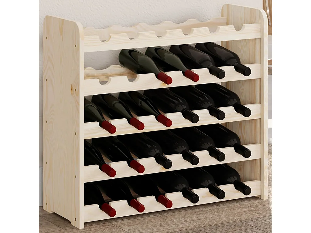 Casier à vin 67,5x25x60 Bois de pin massif