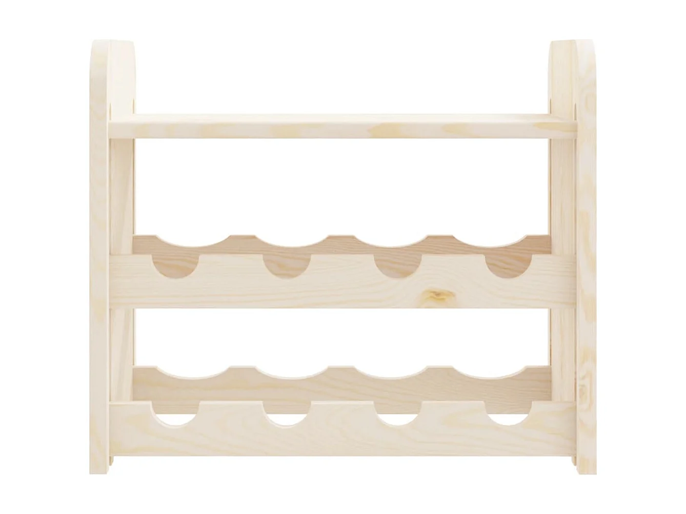 Casier à vin avec panneau supérieur 43x25x37 bois pin massif