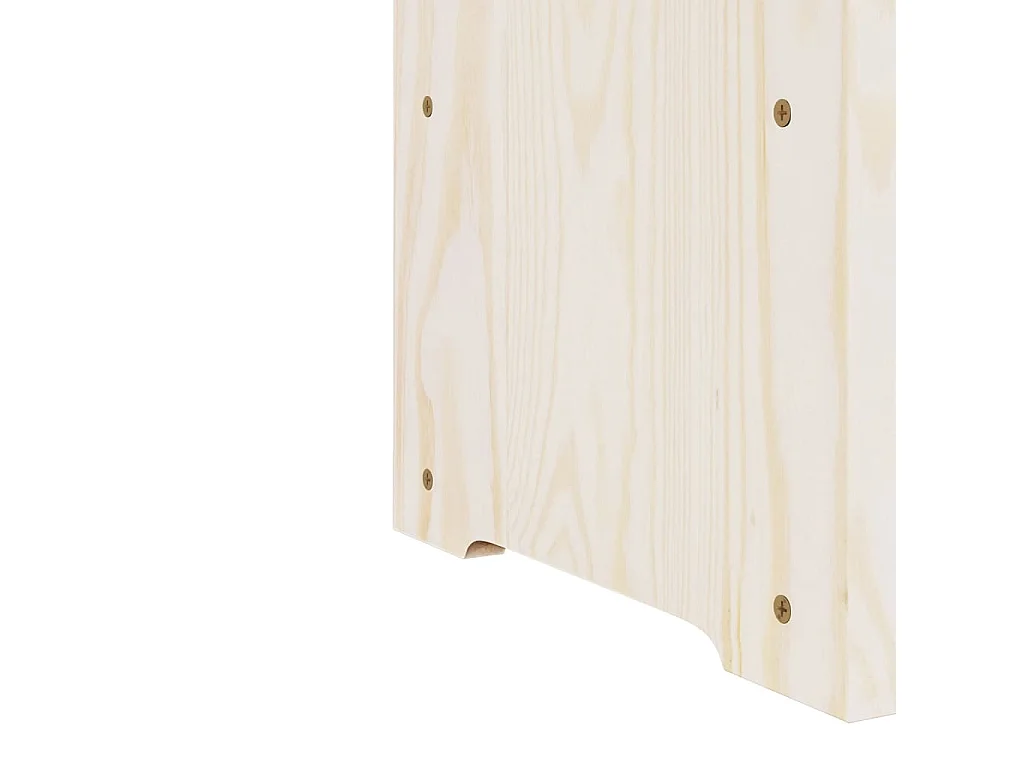 Casier à vin avec panneau supérieur 43x25x37 bois pin massif