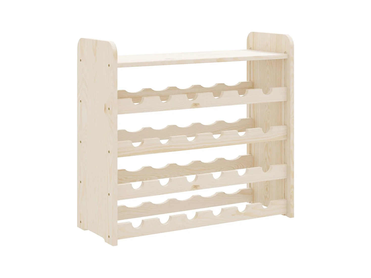 Casier à vin et panneau supérieur 67,5x25x60 bois pin massif