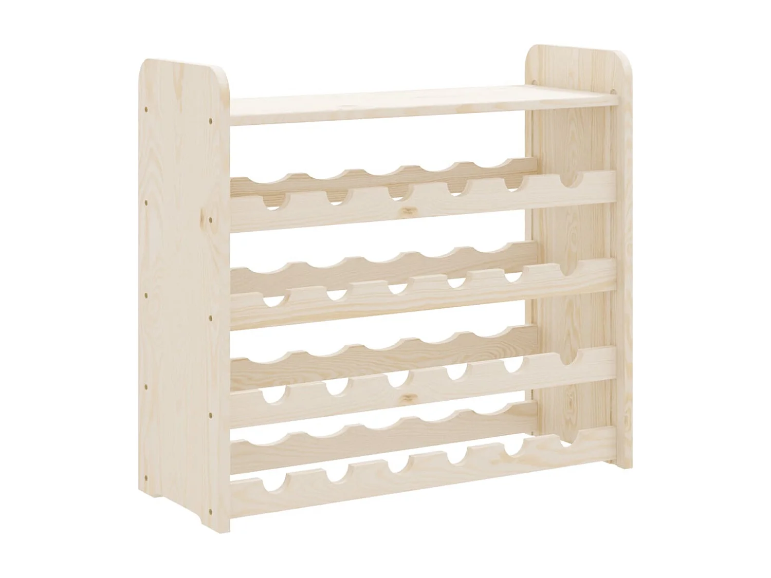 Casier à vin et panneau supérieur 67,5x25x60 bois pin massif