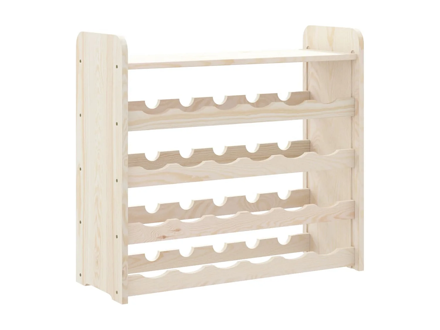 Casier à vin et panneau supérieur 67,5x25x60 bois pin massif