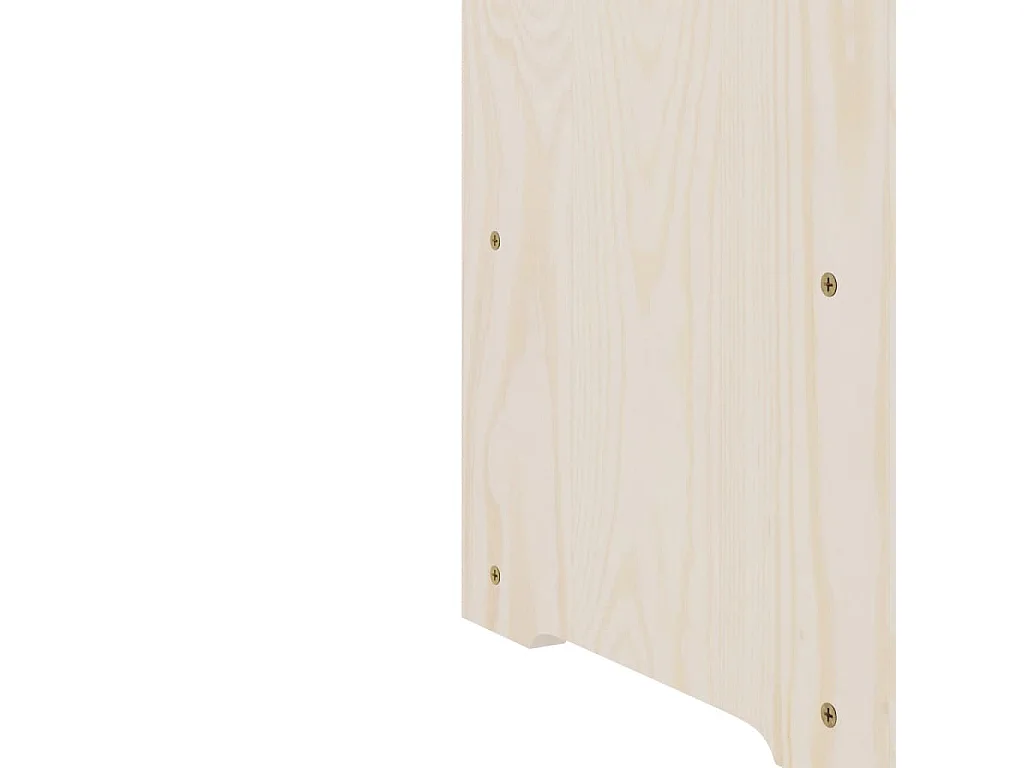 Casier à vin et panneau supérieur 67,5x25x60 bois pin massif